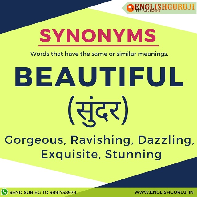 Synonyms of beautiful