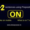 different sentences using prepositions