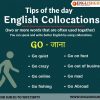 learn English collocations go