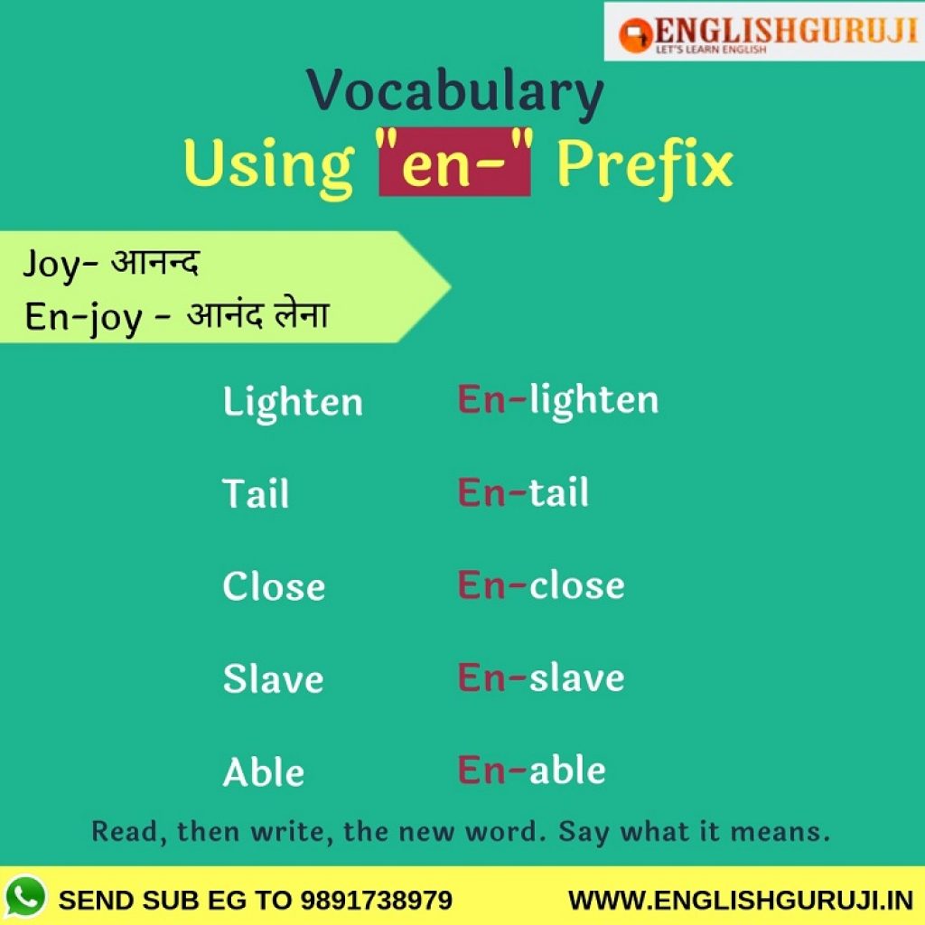 Prefix en EnglishGuruji